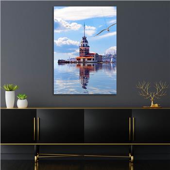 Dikey Doğa Temalı Cam Tablo 229