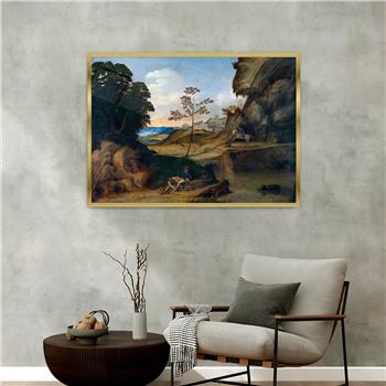 bedrucktes Glas mit Aluminiumrahmen und Kunst Themen 