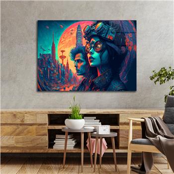 Kunst Thema auf bedrucktem Glas 442