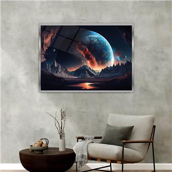 Aluminium Omlijste Kunst Thema Geharde Glasschilderij 044