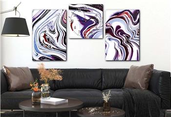 Kunst Thematisches 2-teiliges bedrucktes Glas und Uhrenset