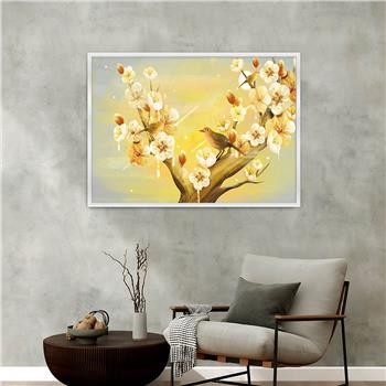 Aluminium Omlijste Natuur Thema Geharde Glasschilderij 156