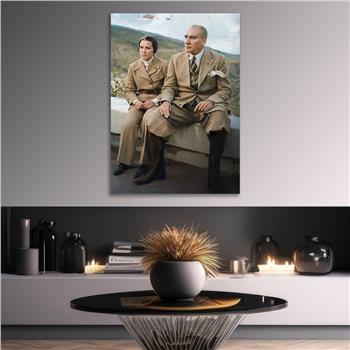 Dikey VatanTemalı Cam Tablo 261