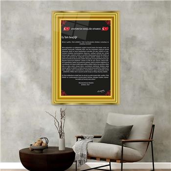 Tableau en verre  à thème national avec cadre en aluminium 104