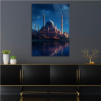 Dikey Dini Temalı Cam Tablo 281