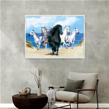 Aluminium Omlijste Natuur Thema Geharde Glasschilderij 164