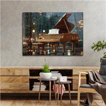 Yatay Sanat Temalı Cam Tablo 590