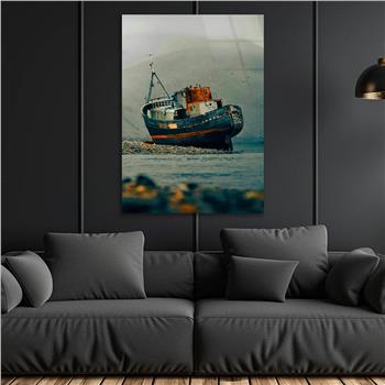 Dikey Doğa Temalı Cam Tablo 270