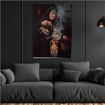 Kunst Thema auf bedrucktem Glas