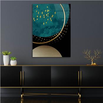 Kunst Thema auf bedrucktem Glas