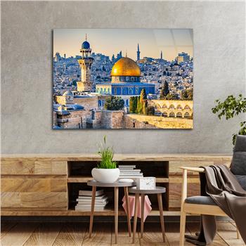 Yatay Dini Temalı Cam Tablo 161