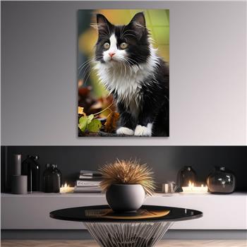 Dikey Doğa Temalı Cam Tablo 419