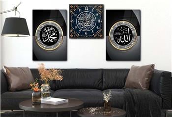 Ensemble de Tableaux et d’horloge 2 pièce sur le thème religieux