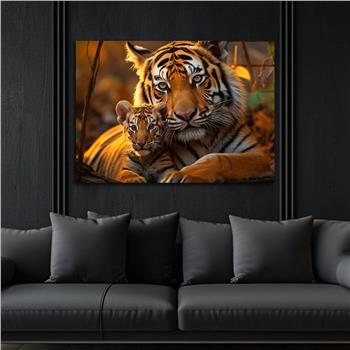 Yatay Doğa Temalı Cam Tablo 554