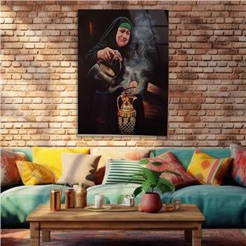 Kunst Thema auf bedrucktem Glas