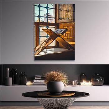 Dikey Dini Temalı Cam Tablo 251