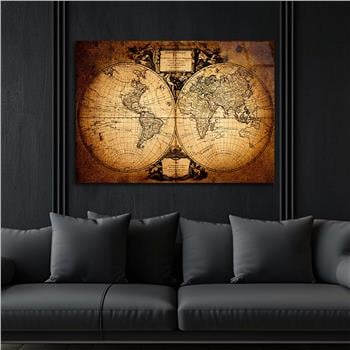 PİRİ REİS HARİTASI CAM TABLO 