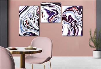 Kunst Thematisches 2-teiliges bedrucktes Glas und Uhrenset