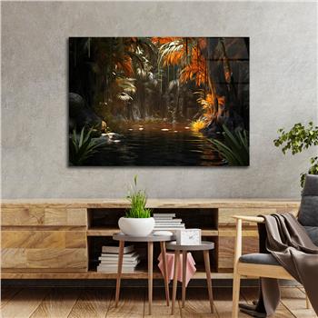 Yatay DoğaTemalı Cam Tablo 378