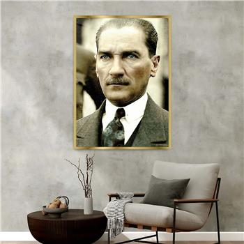 لوحة زجاجية وطني مع اطار ألمنيوم