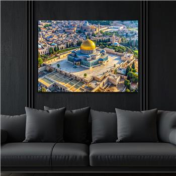 Yatay Dini Temalı Cam Tablo 238