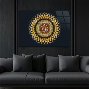 Religiöses Thema auf bedrucktem Glas