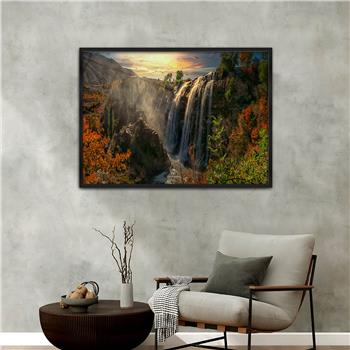 Aluminium Omlijste Natuur Thema Geharde Glasschilderij 131