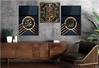 Ensemble de Tableaux et d’horloge 2 pièce sur le thème religieux