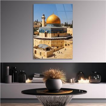 Dikey Dini Temalı Cam Tablo 249