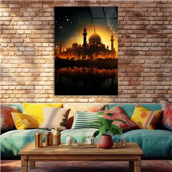 Dikey Dini Temalı Cam Tablo 282