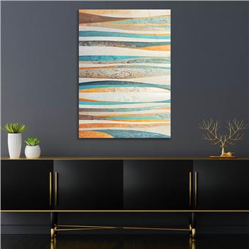 Dikey Sanat Temalı Cam Tablo 499