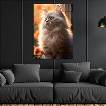 Dikey Doğa Temalı Cam Tablo 417