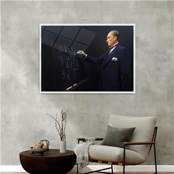 Aluminum-Framed National-Themed Tempered Glass Wall Art 067