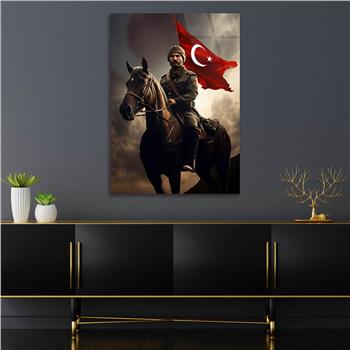 Dikey VatanTemalı Cam Tablo 156