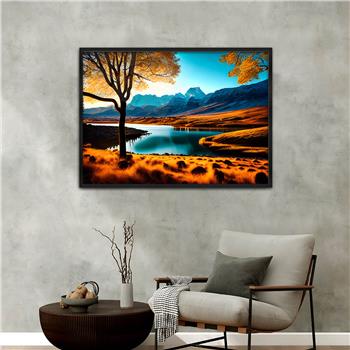 Alüminyum Çerçeveli Doğa Temalı Cam Tablo 021