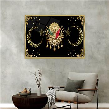 Aluminum-Framed National-Themed Tempered Glass Wall Art 004