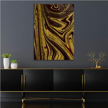 Dikey Sanat Temalı Cam Tablo 545