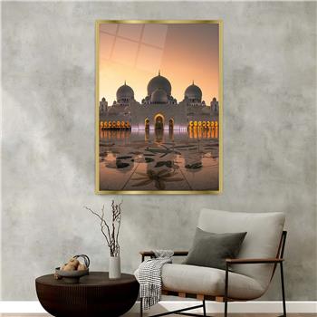 Alüminyum Çerçeveli Dini Temalı Cam Tablo 018