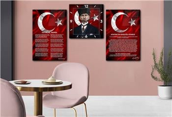 Vatan Temalı Saatli Set 045