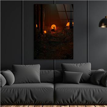 Dikey Doğa Temalı Cam Tablo 264