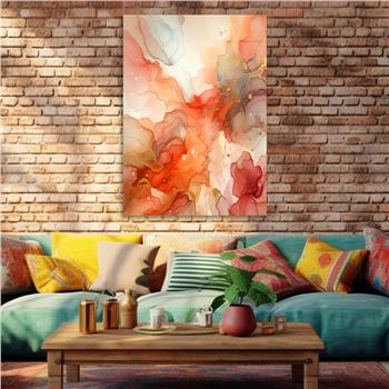 Dikey Sanat Temalı Cam Tablo 400