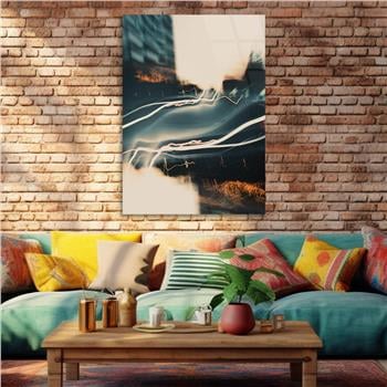 Kunst Thema auf bedrucktem Glas