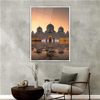 Alüminyum Çerçeveli Dini Temalı Cam Tablo 018