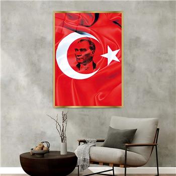 Tableau en verre  à thème national avec cadre en aluminium 102