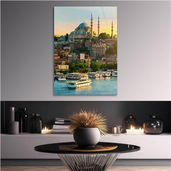 Dikey Dini Temalı Cam Tablo 262