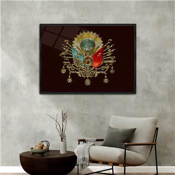 Aluminum-Framed National-Themed Tempered Glass Wall Art 006