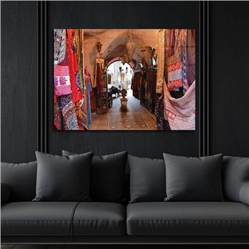 Kunst Thema auf bedrucktem Glas