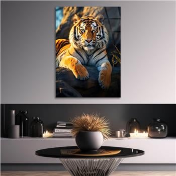 Dikey Doğa Temalı Cam Tablo 411