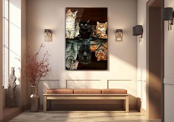 Kunst Thema auf bedrucktem Glas