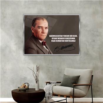 Aluminum-Framed National-Themed Tempered Glass Wall Art 007